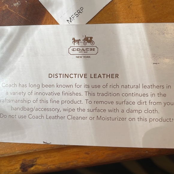 Coach Leather Flap Accordion Card Case Wallet NWT - Picture 4 of 5